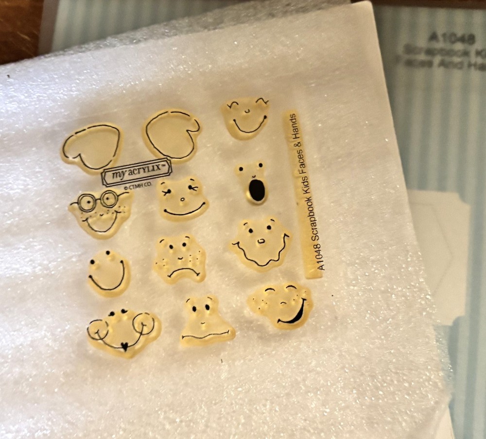 CTMH A1048  Scrapbook Kids Faces & Hands ~ Mini Expressive Faces