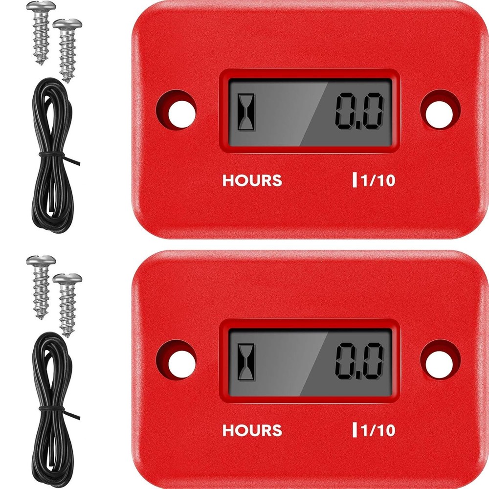 Weatherproof Hour Meter for Gas Engines - Easy Setup & Long-lasting Performance