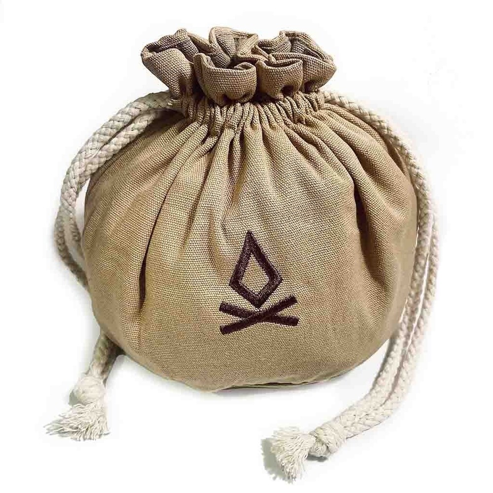 Canvas Possible Fire Pouch | Drawstring Fire Utility Bag | Natural Bushcraft UK