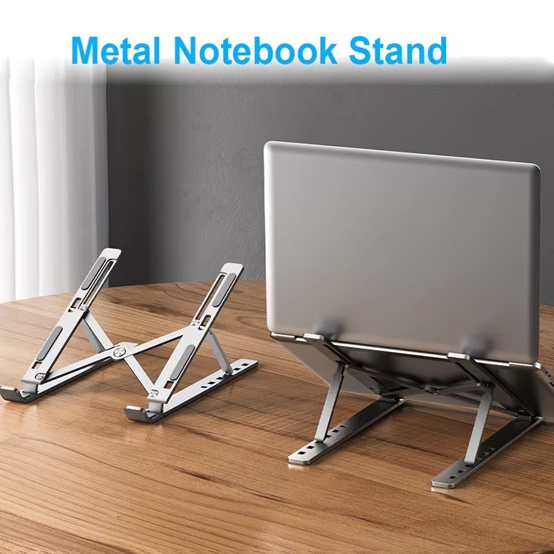 Metal Portable Foldable Laptop Stand Adjustable Notebook Holder Aluminum Support