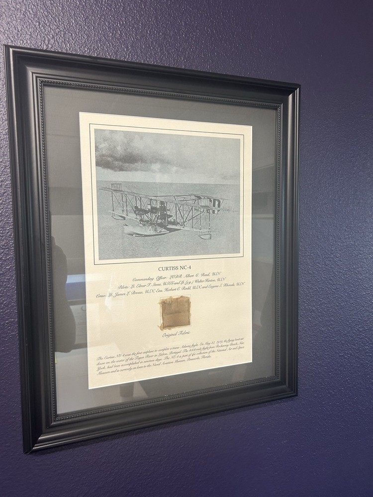 Four SMITHSONIAN RELIC SERIES Aerospace Framed Prints