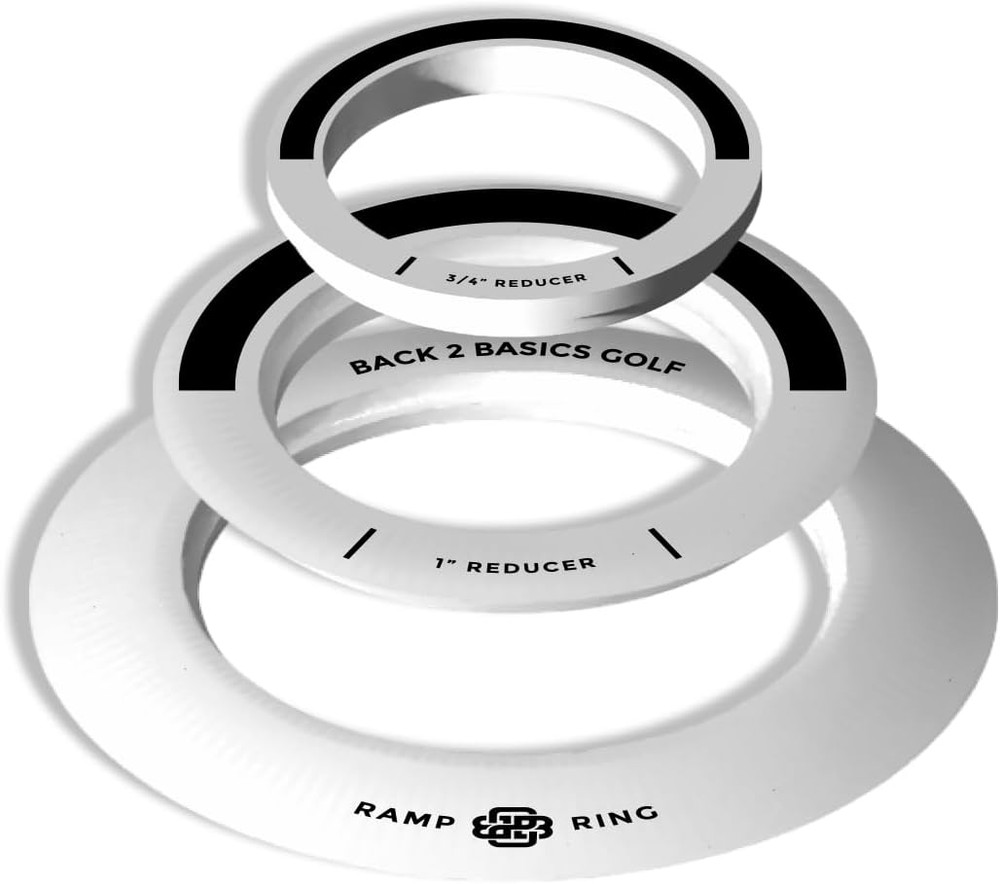 BACK 2 BASICS Golf Putting Rings 3-Piece Set, Golf Tool for Putting Practice Ind
