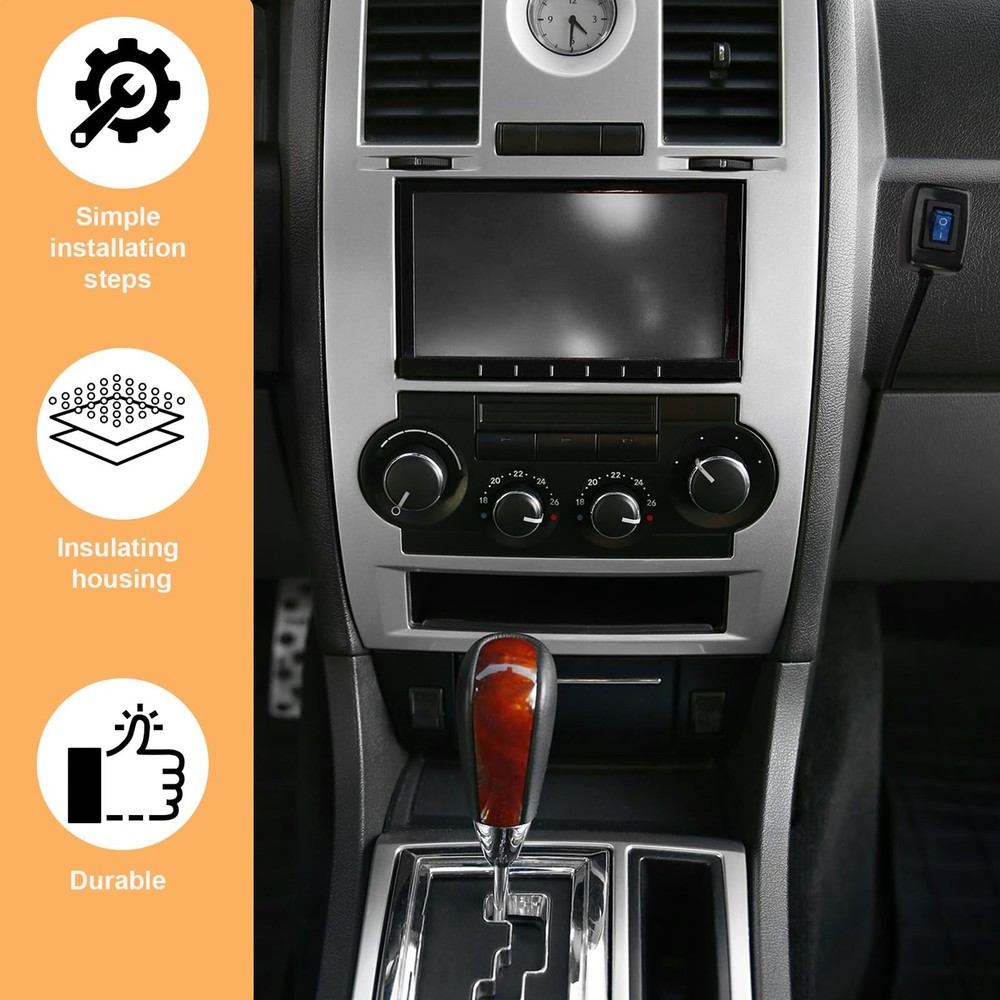 4 Pack Universal Paste Type Push Button Switch with Indicator Light, DC12V 10...