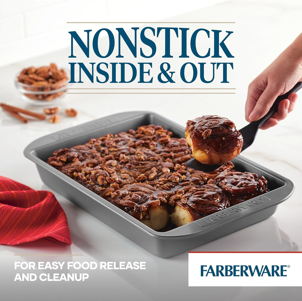 Nonstick Bakeware Baking Pan / Nonstick Cake Pan, Rectangle - 9 Inch X 13 Inch,