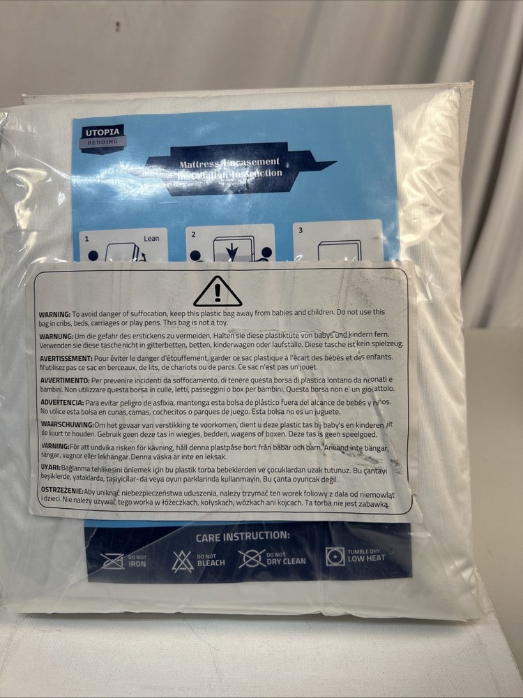 Utopia Bedding Washable Waterproof Mattress Encasement - Bed Bug Proof - Twin