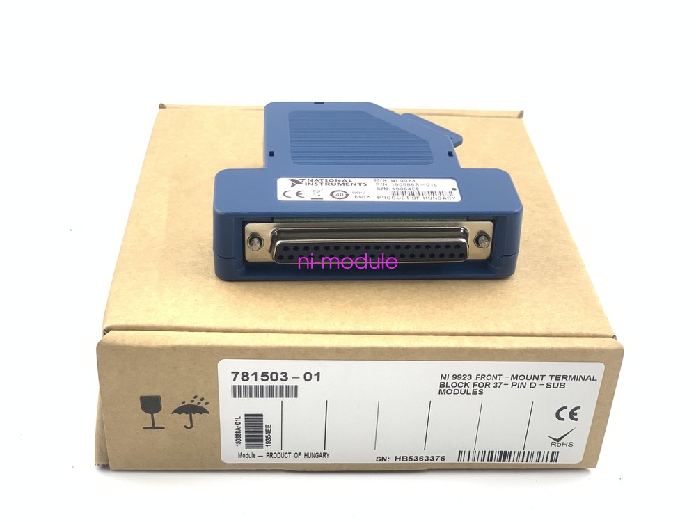 NEW - National Instruments NI 9923 Front Mount Screw Terminal Block for cDAQ
