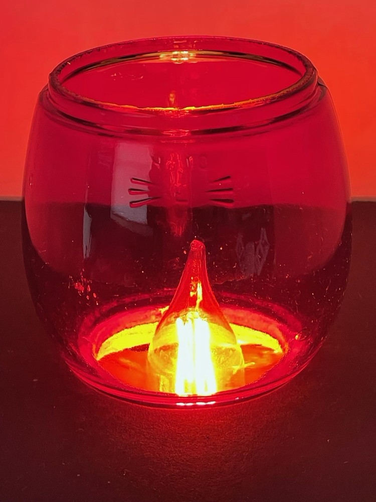 Dietz Red Little Wizard Globe For Railroad Lantern