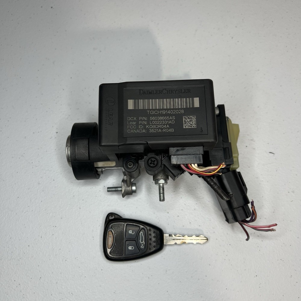 05-08 Chrysler 300 Entry Ignition Switch Receiver Module Node W/ Key 56038665AS