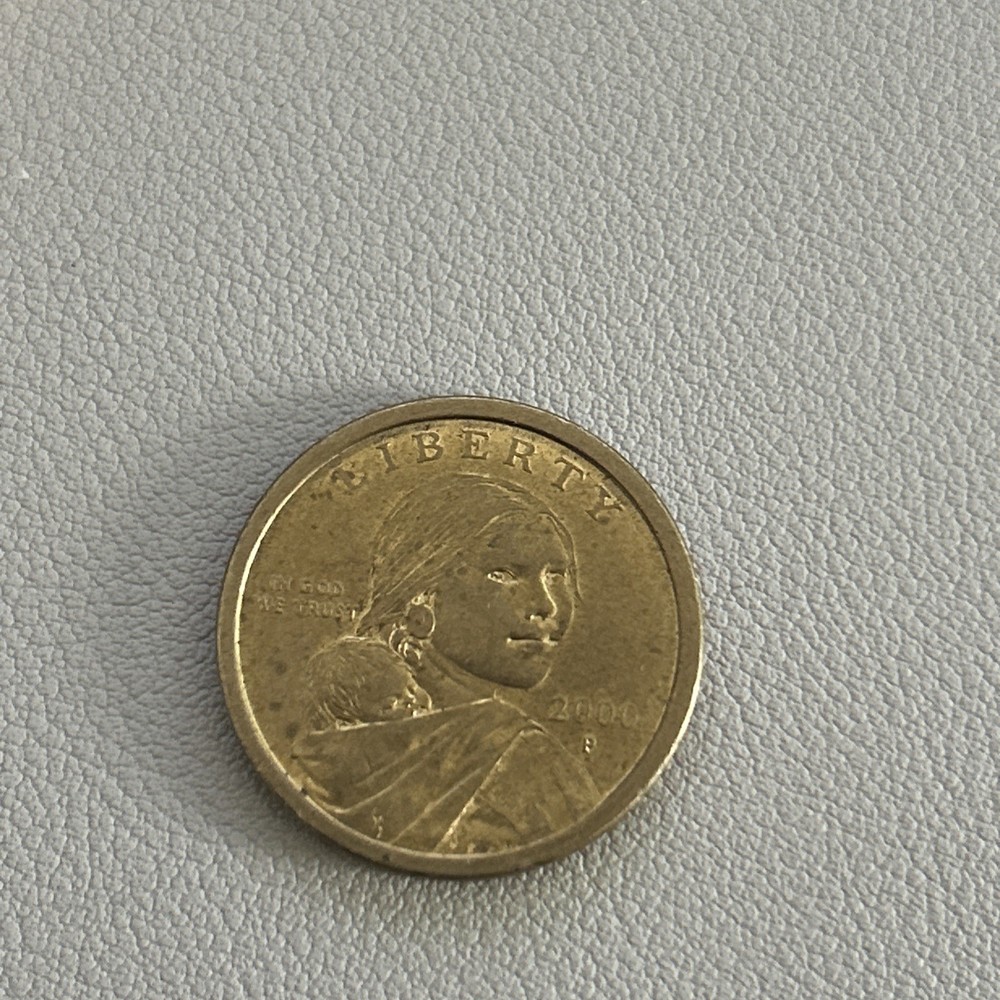 2000 P One Dollar wounded eagle Sacagawea Coin