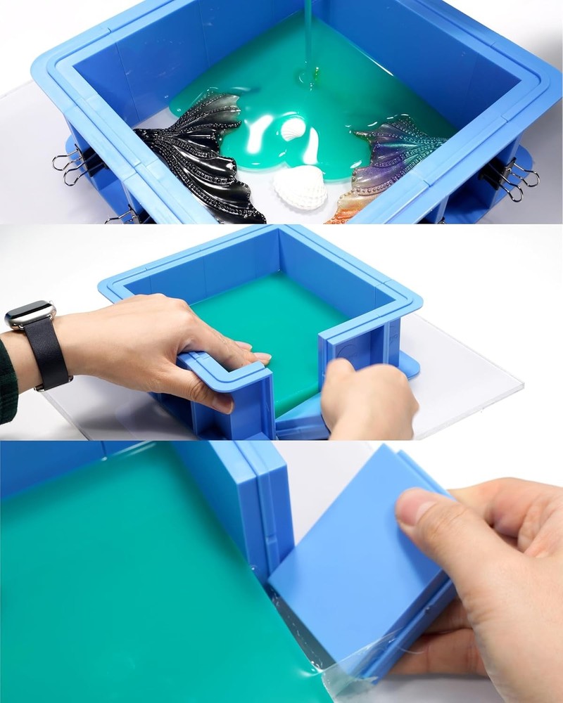 BBDINO Adjustable Mold Housing Kit for Silicone Mold Making - 2 Sets Easy Demold
