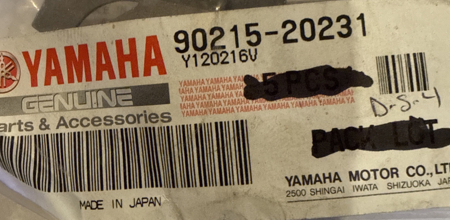 Yamaha WASHER, LOCK 90215-20231-00 Fitment in Description