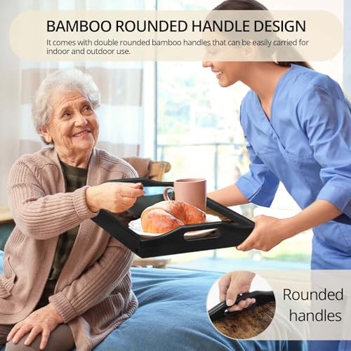 Bed Tray Table Breakfast Trays Serving Tray Bamboo Bed Laptap Floding Legs