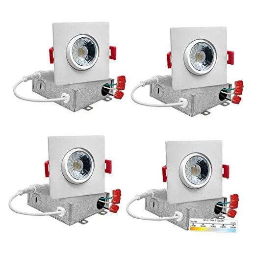 3 Inch Gimbal Square Canless LED Recessed Lighting,