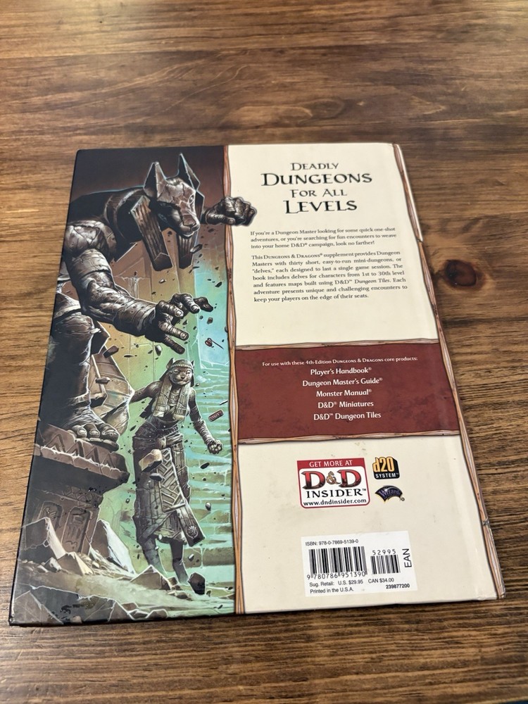 Dungeon Delve - Dungeons & Dragons Book 4th Edition / 4E