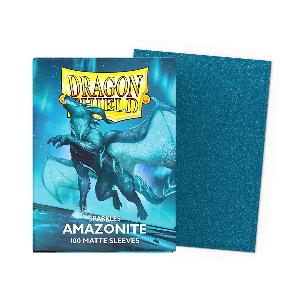 Dragon Shield Matte Sparkles Amazonite 100 Protective Sleeves