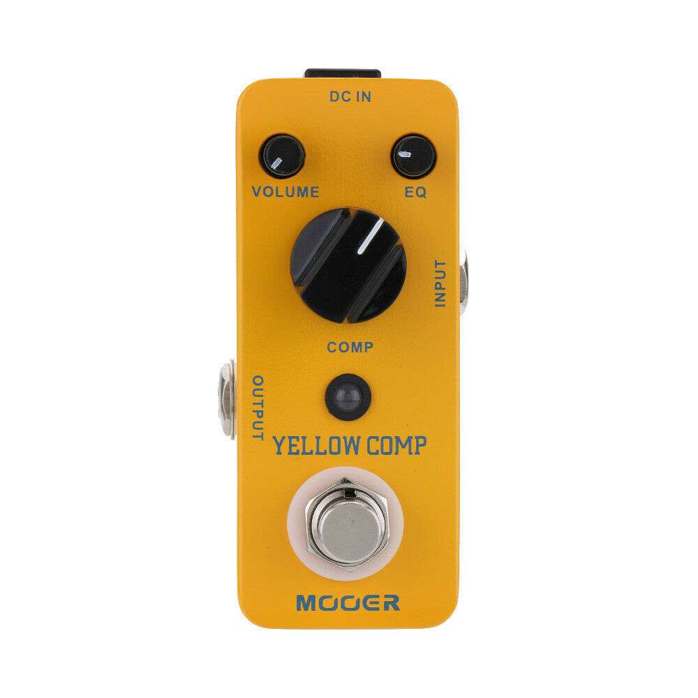 Mooer Yellow Comp + PCZ Connector Optical Compressor Micro Guitar Effect Pedal