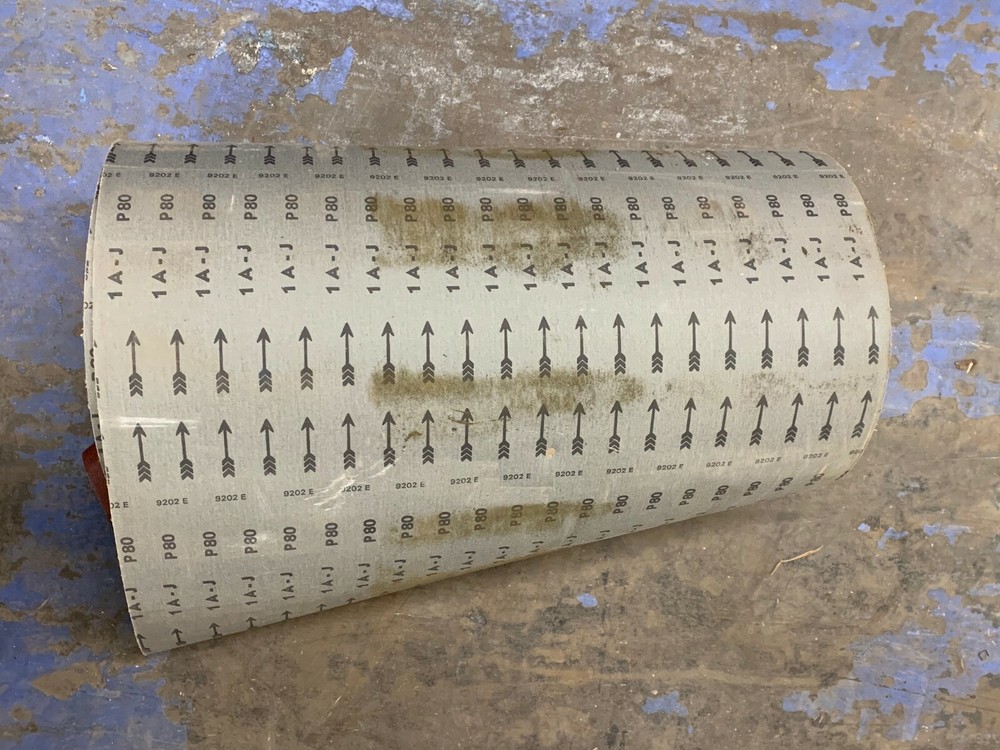 SANDPAPER ROLL, P80 GRIT, 1A-J, 9202 E, 24-1/4" WIDTH, 500 FT
