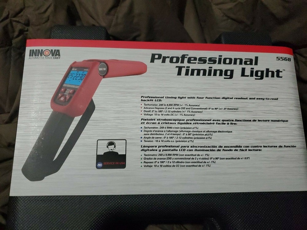 INNOVA 5568 Pro-Timing Light with Tool Case Digital Electric Pro Tachometer NEW