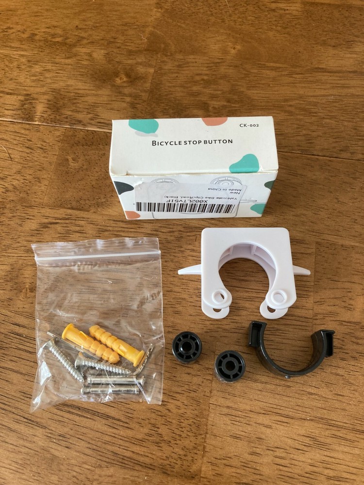 Bicycle Stop Button CK-002, BRAND NEW  Black and White