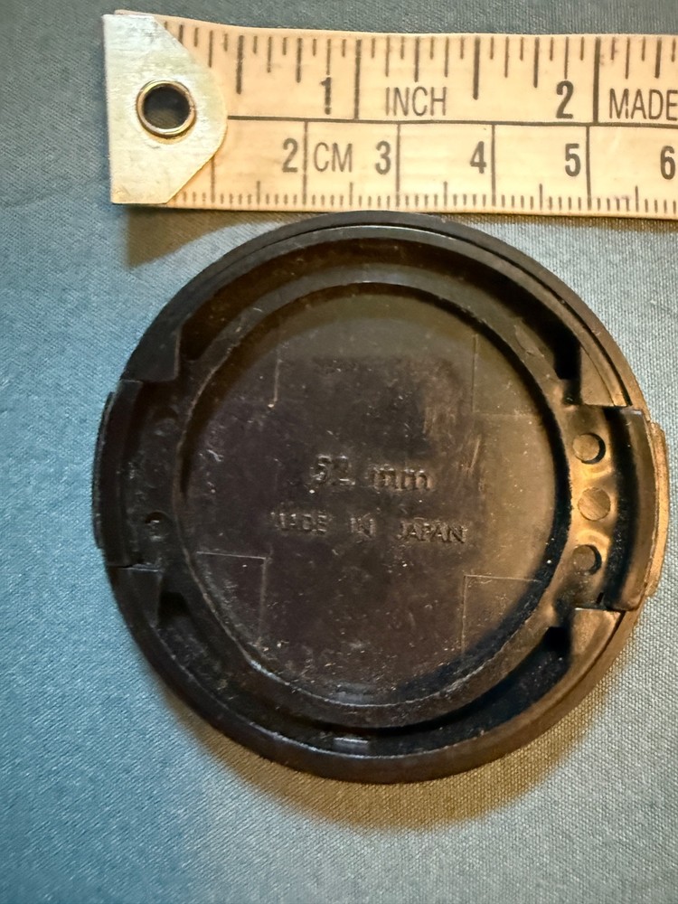 Sigma 52mm Front Lens Cap Snap On