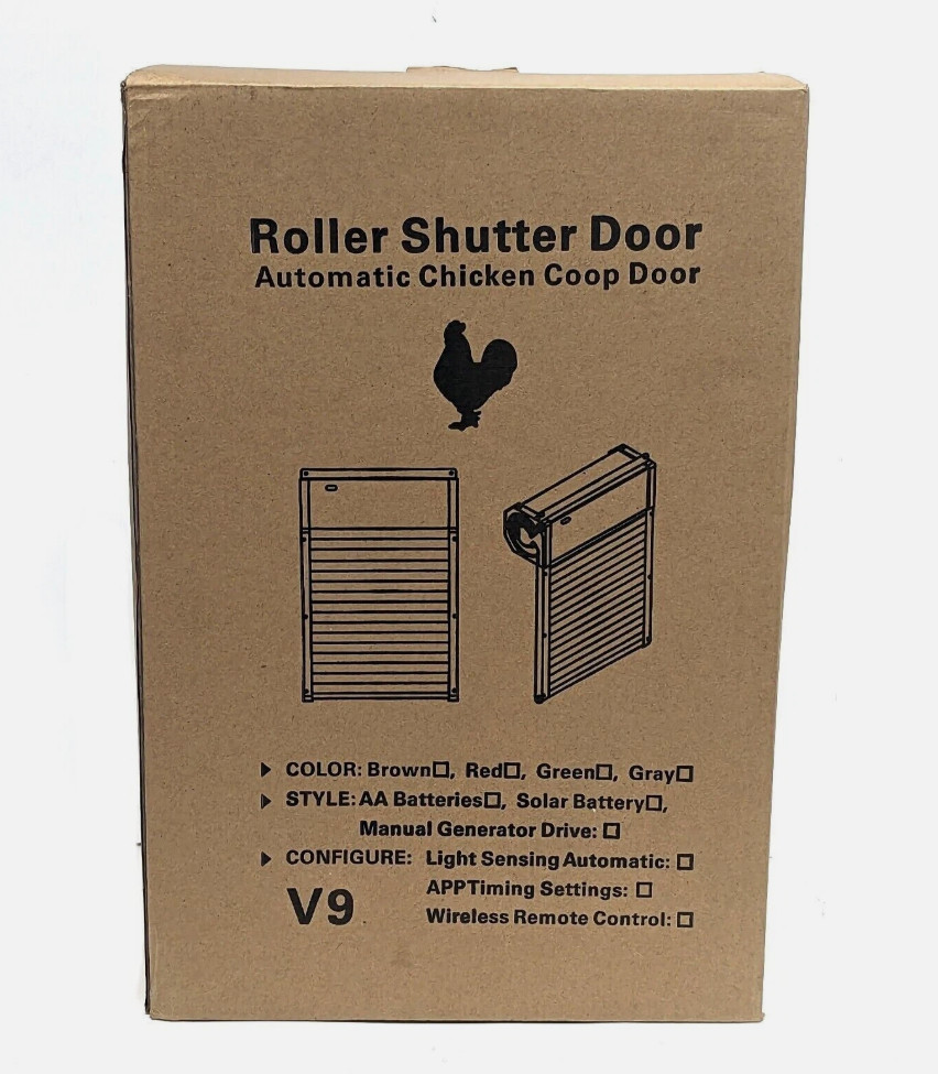 Automatic Chicken Coop Door Roller Shutter remote V9