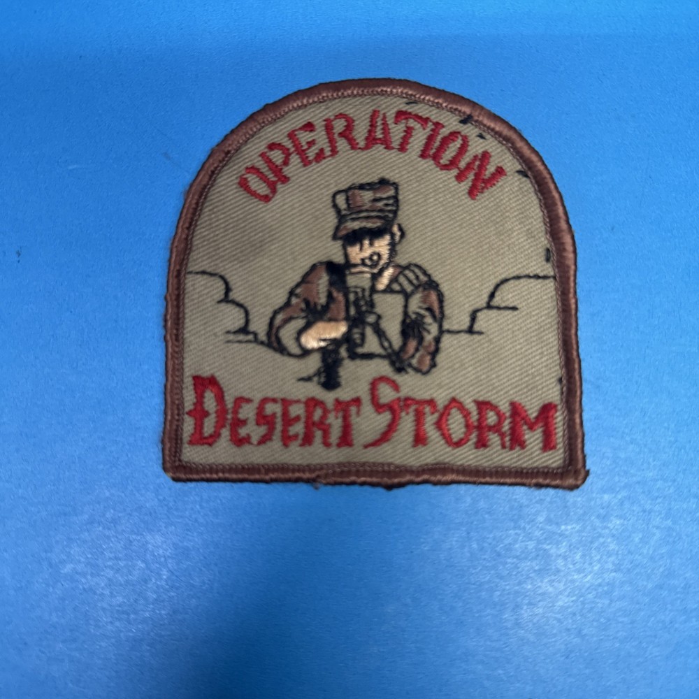 OPERATION DESERT STORM US MACHINE GUNNER PATCH Vintage