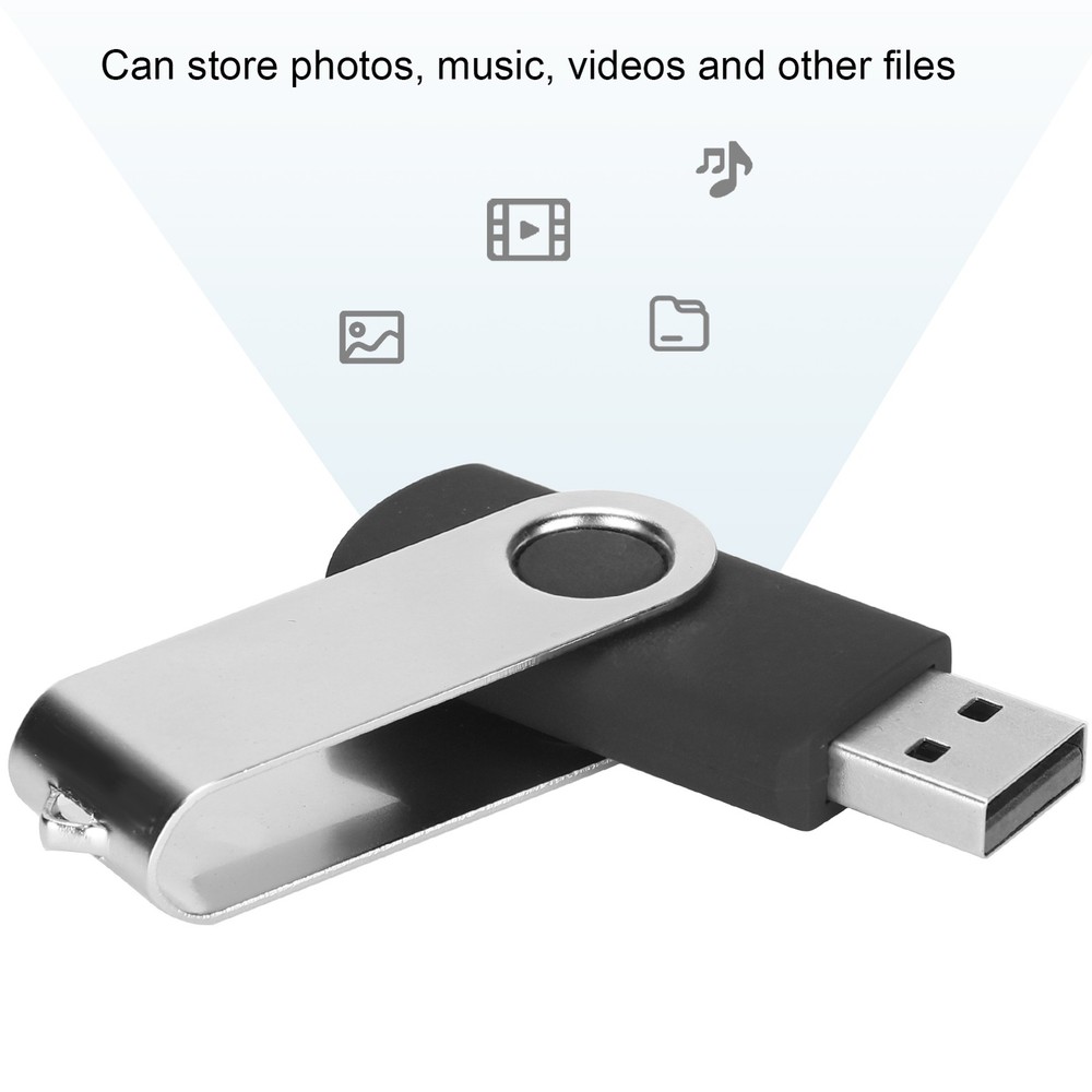 Portable USB Flash Drive Black For PC Tablet Excellent/