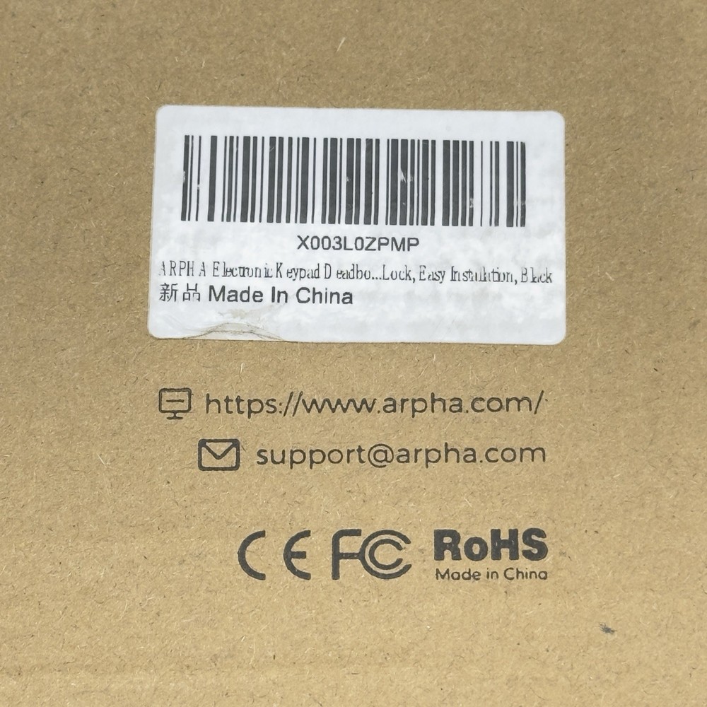 Arpha Smart Lock Keypad Keyless Code Auto Lock D100 Deadbolt Mechanical Key NEW