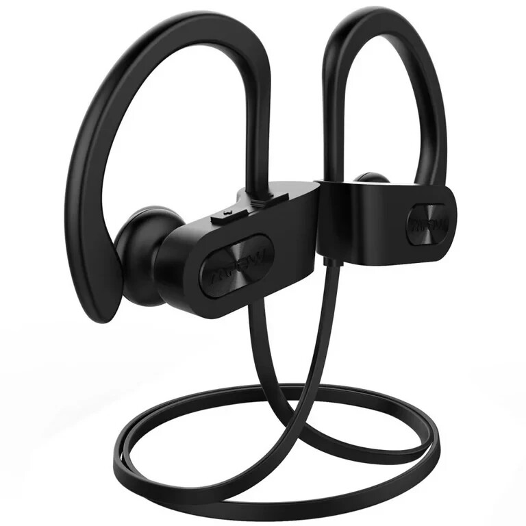 Mpow Flame Bluetooth Headset Wireless Earphones Stereo Ear Hook - BH088F Black