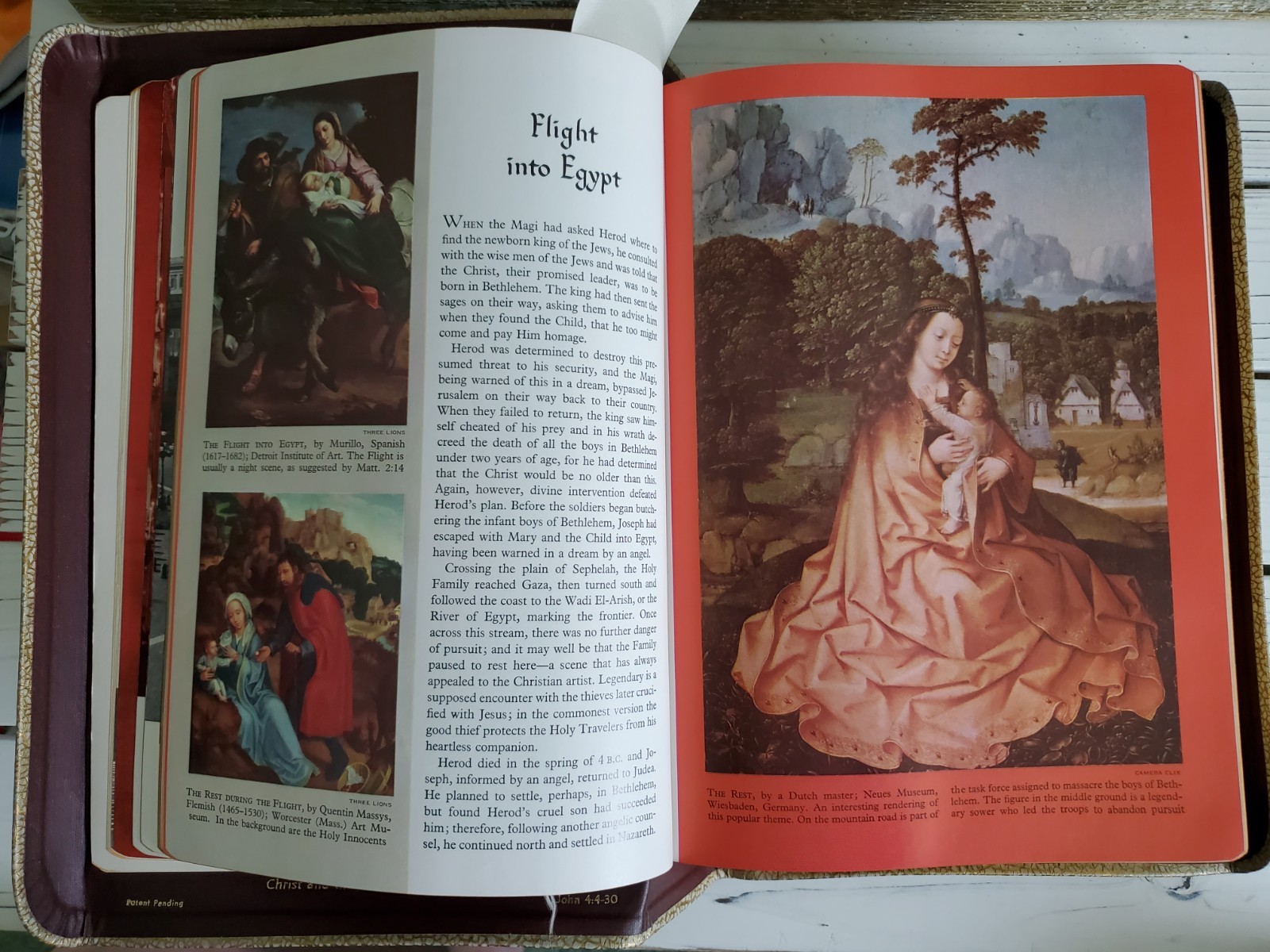 VTG Holy Bible Douay-Challoner & Confraternity Text 1951 White Illustrat Book