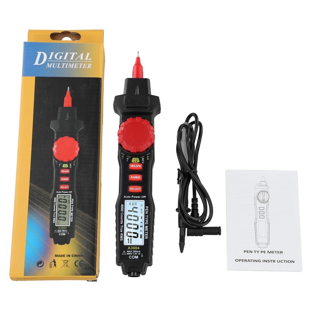 Reliable AC/DC Voltage Test A3004 Digital Multimeter Pen 4000pcs