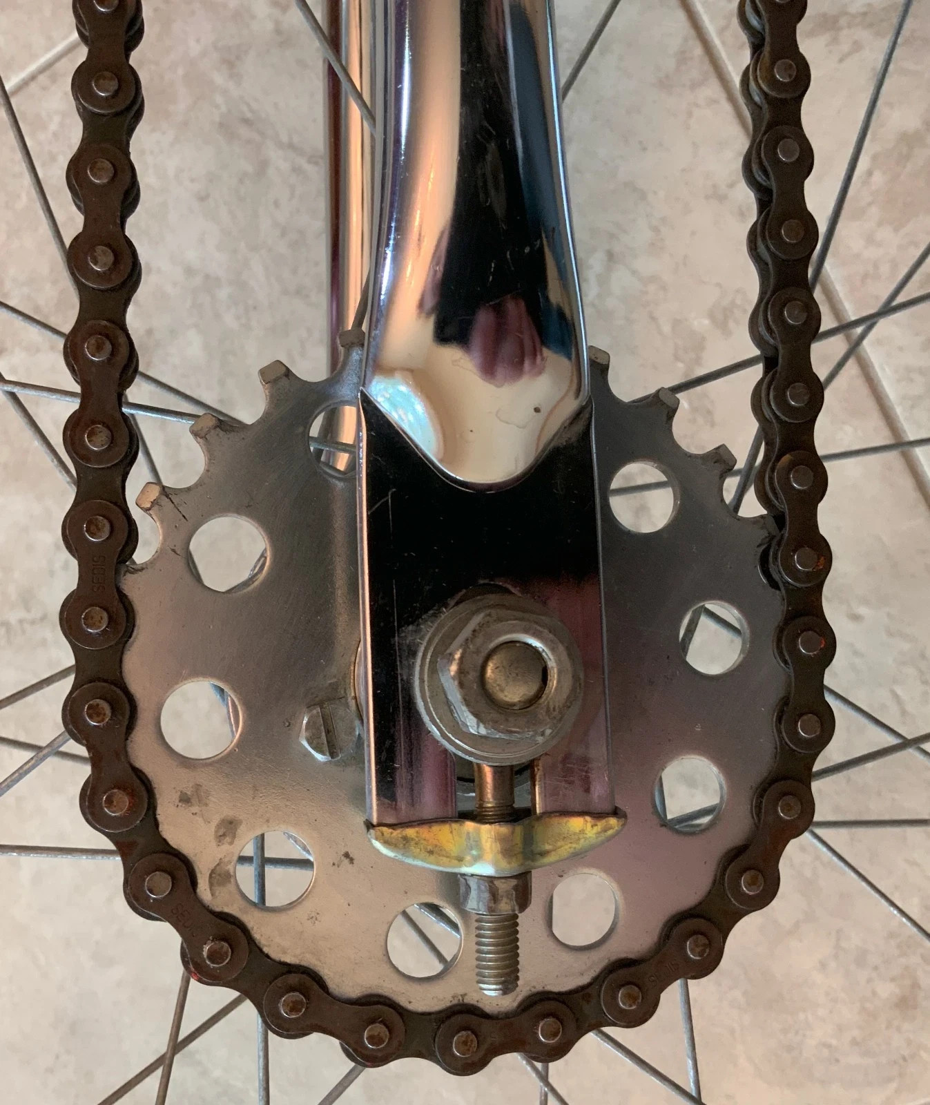 VIDEO! 5/6 ft Schwinn Giraffe Unicycle Chrome Nimbus Performers Circus Monowheel