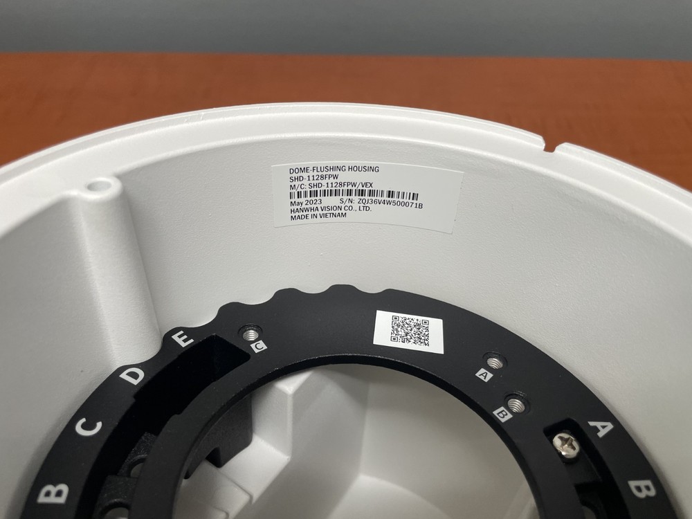 Hanwha Vision In-Ceiling Dome Flush Mount SHD-1128FPW