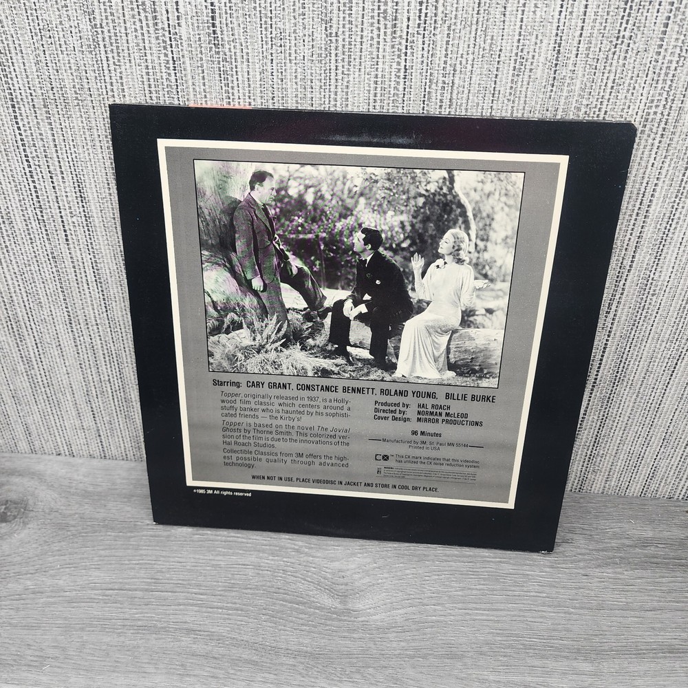 TOPPER Cary Grant Colourised Version LASERDISC LD