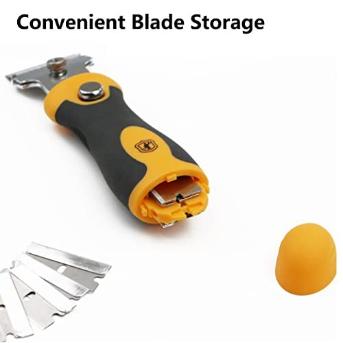 Multi-Purpose Razor Blade Scraper Set 10pcs Extra Blades Cleaning Tool - Window