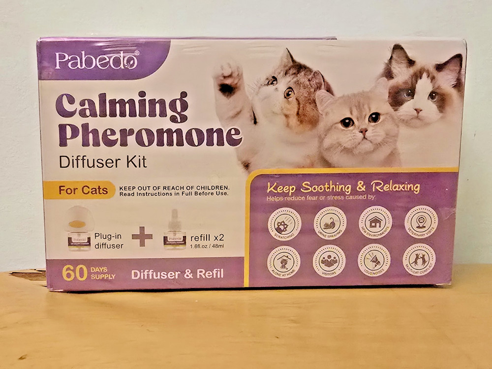 Pabedo Cat Calming Pheromone Diffuser Kit 60 Day + 2 Refills 48ml NEW