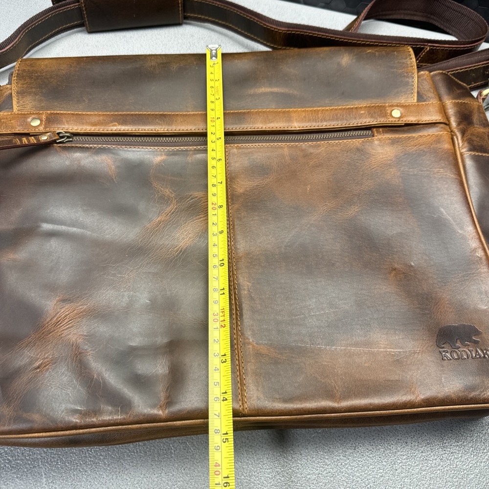 Kodiak Leather laptop Bag Brown
