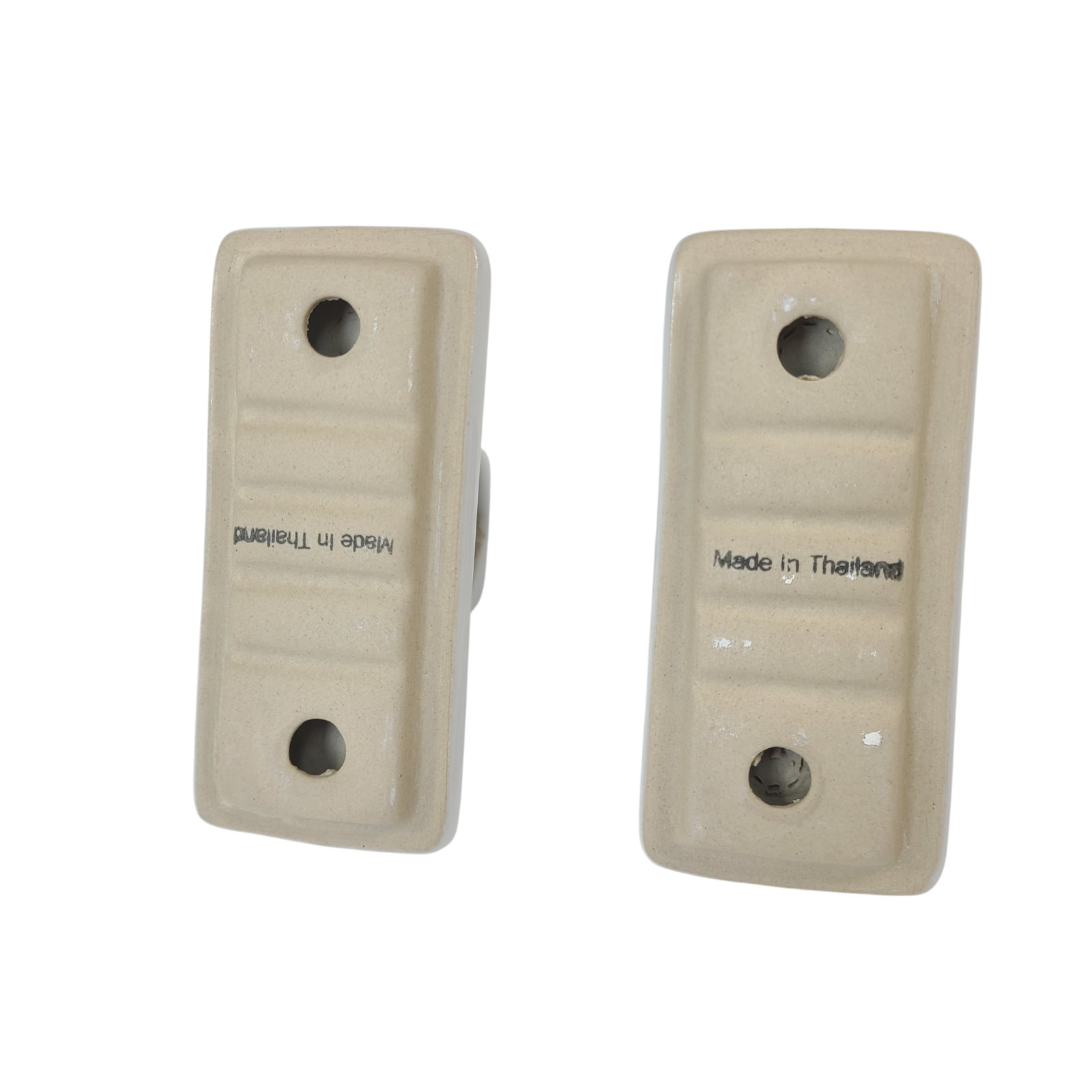 Vintage White Ceramic Tile Towel Rod Rack Post Holder Brackets 24 in Acrylic Bar