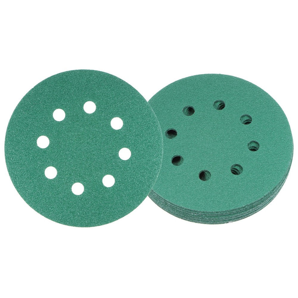 15pcs Sanding Discs 5 Inch 8-Hole 100 Grit Hook & Loop Discs