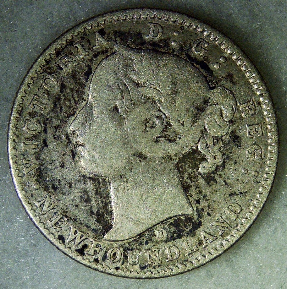 1872 Newfoundland Ten Cent 10