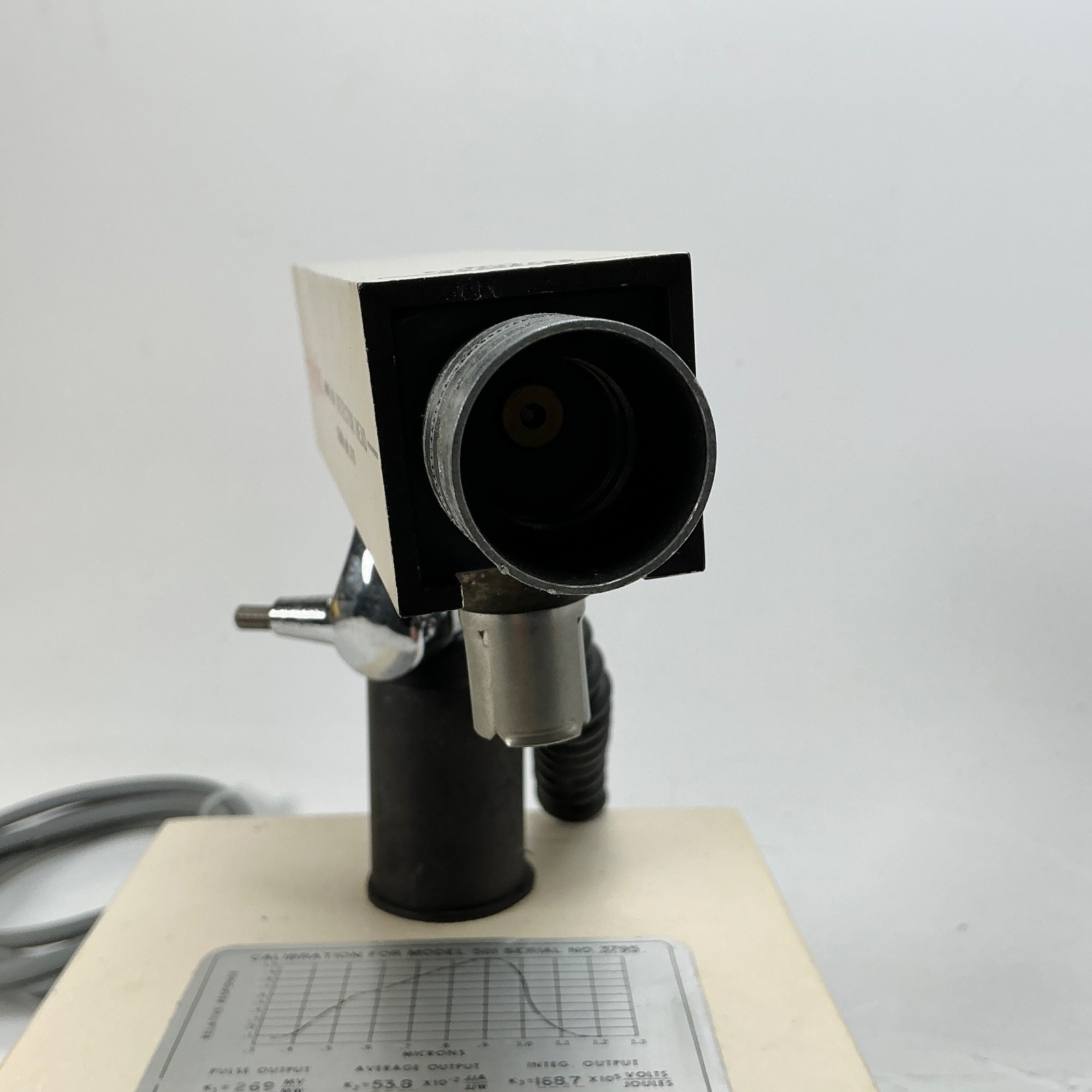 EG&G Lite-Mike 560A 561 Detector Head Optical Light Meter Photometer Powers On