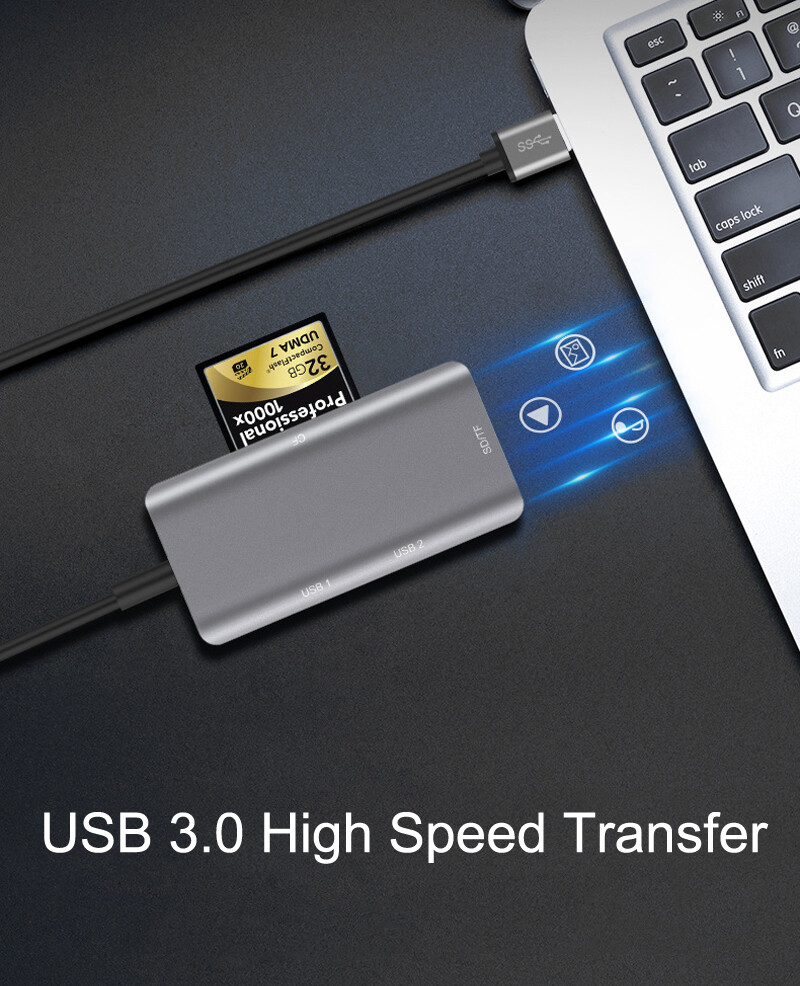 5in1 USB 3.0 SD CF Compact Flash TF MicroSD Card Reader for U Disk Mouse Writer