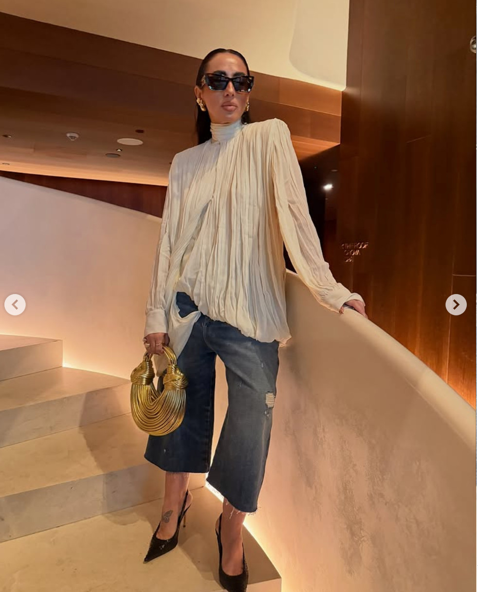 ZARA NEW WOMAN DRAPED SHOULDER PAD BLOUSE ZW LIMITED IVORY XS-L 1080/219/741