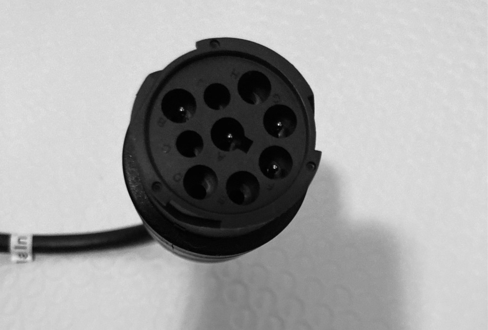 🚛 🏆 GARMIN ELOG ELD DATA LOGGER CABLE PLUG WIRE ONLY BLACK 9to6 Pin Converter