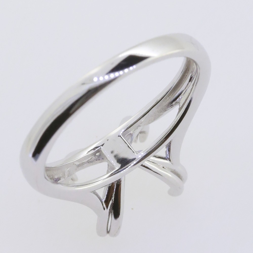 Sterling Silver Semi Mount Ring Setting Round RD 11mm