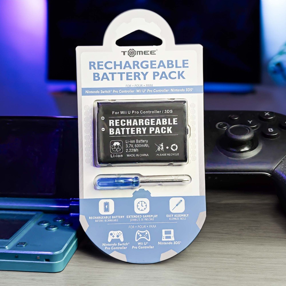 Hyperkin Tomee Rechargeable Battery Pack - Switch, Wii U Pro Controller, 3DS NEW