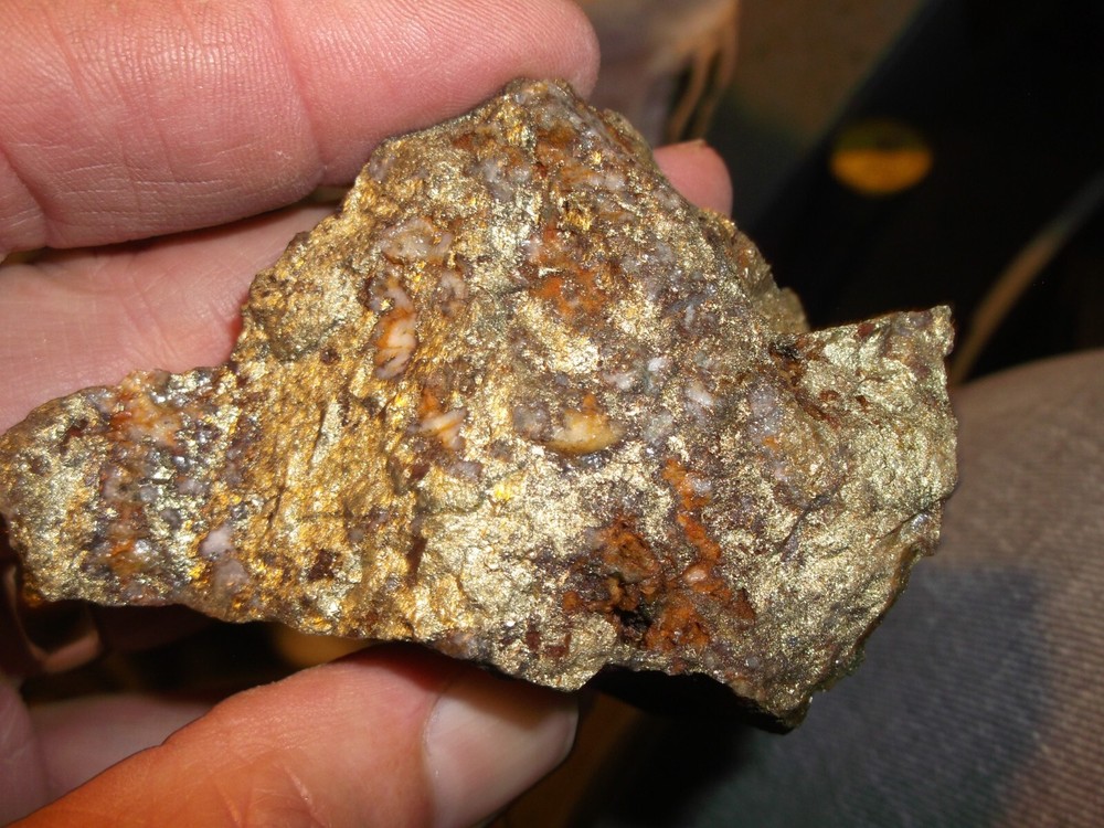 Gold, silver, copper, 242 grams samples ,ore high grade .