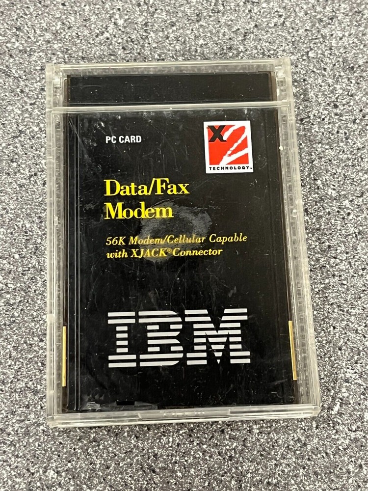 PC Card Data/Fax Modem 56K Modem/Cellular Capable with XJACK Connector 02K4249