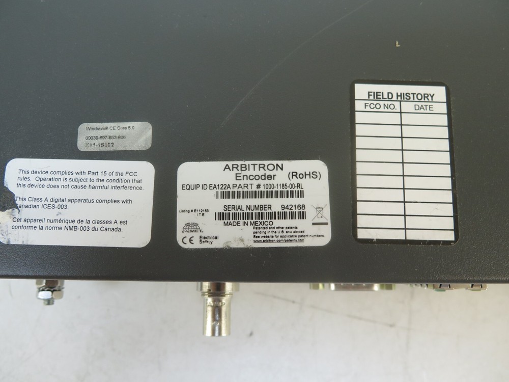 Arbitron 1180 Series Encoder EA122A / 1000-1185-00-RL