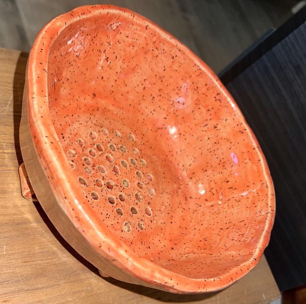 Handmade ceramic Fruit Bowl/ Colander